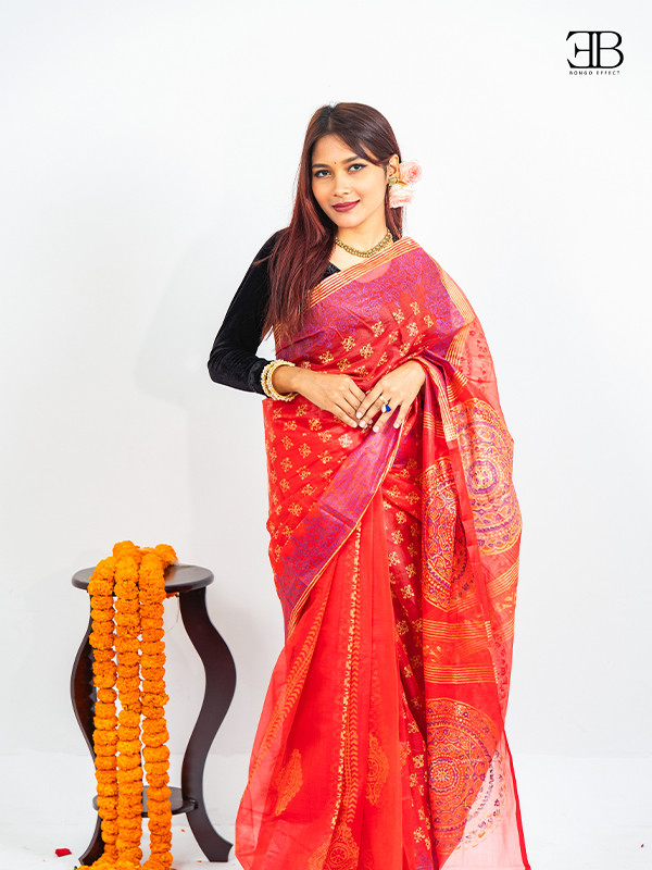 Red Saree