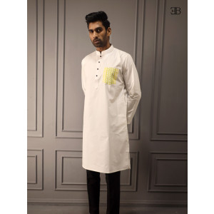 Baisakhi Collection White Panjabi
