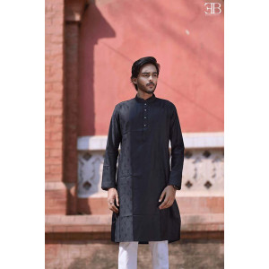 Black Cotton Panjabi