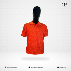 Red Knitted Polo Tshirt