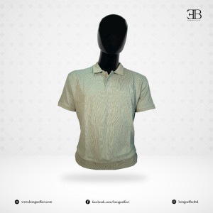 Green Knitted Polo Tshirt