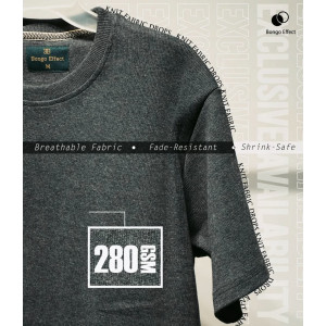 Grey Premium Rib Drop Shoulder